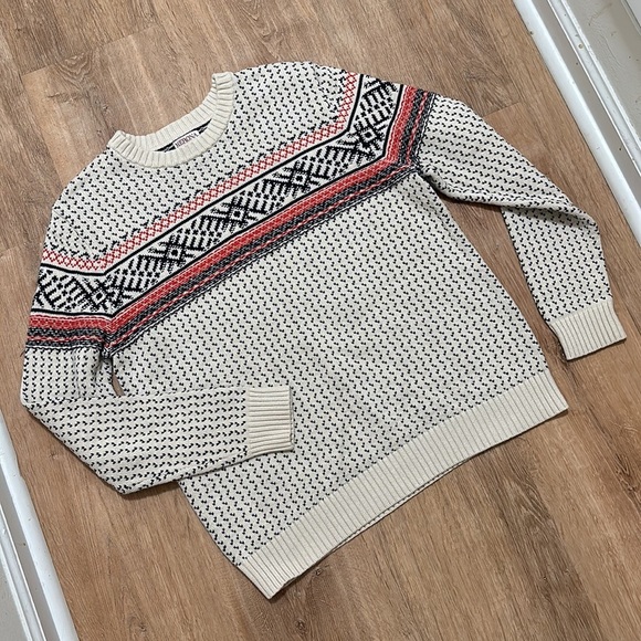 MERONA | Vintage Nordic Knit Crew Neck Sweater - Picture 1 of 4